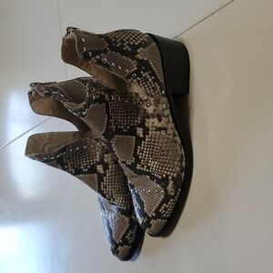 Steve Madden snakeskin booties